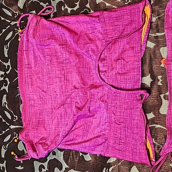 Womens sz large Gossip two piece swimsuit. Purple and orange - Picture 10 of 10